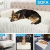 Luxurious Dog Couch Bed, Washable Calming Dog Couch Cover, Removable Couch Protector for Dogs, Waterproof Sofa Bed, Pet Bed Mats for Couch, Pet Couch Covers for Sofa(White, L)