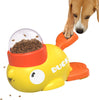 Dog Interactive Treat Dispenser Toy, Food Puzzle Slow Feeder (Yellow)