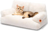 Dog Couch, Supportive Small Dog Bed for Puppy and Cats with Removable Washable Cover, Fluffy Cat Couch with Non-Slip Bottom (Camel, 26.0" L X 19.0" W X 13.0" Th)