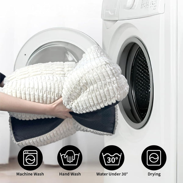 Cute Couch for Pets, Fluffy Pets Sofa with Soft Corduroy Fleece, Supportive Pet Sofa with Non-Slip Bottom, 40Inch, Cream