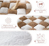 Dog Bed for Couch with Bolster, Comfy Couch Cover for Dogs Washable, Non-Slip Plush Furniture Protector, Calming Fuzzy Lounge Mat, Pet Sofa Accessories (Brown, Small)