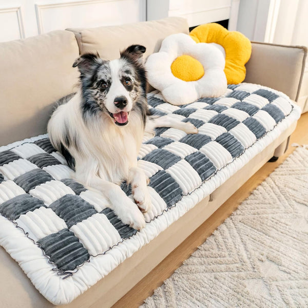 Pet Couch Cover for Sofa, Dog Cover for Couch, Washable Pet Couch Covers for Large Dogs, Anti-Slip Dog Bed Mat for Couch (27X59 Inch, Dark Coffee)