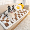 Pet Couch Cover for Sofa, Dog Cover for Couch, Washable Pet Couch Covers for Large Dogs, Anti-Slip Dog Bed Mat for Couch (27X59 Inch, Dark Coffee)