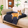 Luxurious Dog Couch Bed, Washable Calming Dog Couch Cover, Removable Couch Protector for Dogs, Waterproof Sofa Bed, Pet Bed Mats for Couch, Pet Couch Covers for Sofa(White, L)