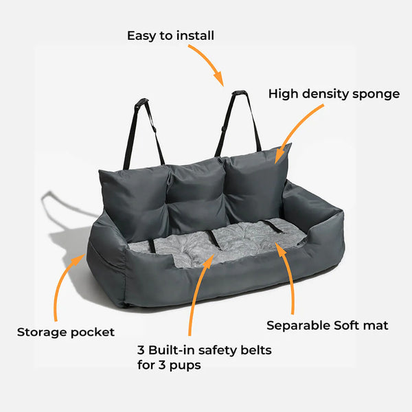WOOFWAYZ Safety Travel Bolster