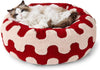 WOOFWAYZ Red Wave Calming Bed