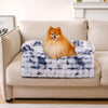 Pet Fluffy Fuzzy Couch Cover, Calming Washable Dog Bed Sofa Protector Pets Mat for Small Medium Dogs and Cats (Coffee,33.45 × 28.35 × 5.51 In)