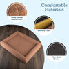 Orthopedic Pet Bed - 45In Large Dog Bed with Supportive Bolster, Nonslip Bottom, and Removable Washable Cover - Memory Foam Pet Beds for Large Dogs - Dog Products (Brown)