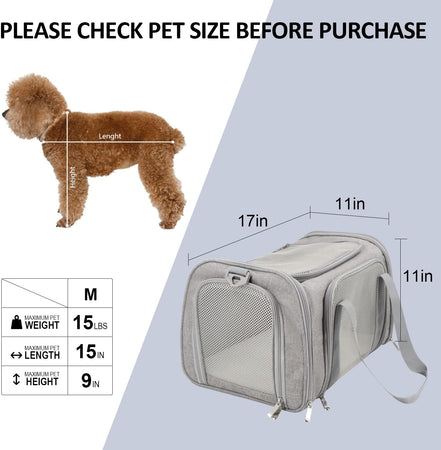 WOOFWAYZ Travel Pet Carrier