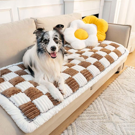 Pet Couch Cover for Sofa, Dog Cover for Couch, Washable Pet Couch Covers for Large Dogs, Anti-Slip Dog Bed Mat for Couch (27X59 Inch, Dark Coffee)