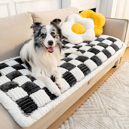 Pet Couch Cover for Sofa, Dog Cover for Couch, Washable Pet Couch Covers for Large Dogs, Anti-Slip Dog Bed Mat for Couch (27X59 Inch, Dark Coffee)