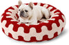 WOOFWAYZ Red Wave Calming Bed