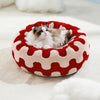 WOOFWAYZ Red Wave Calming Bed