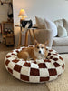 WOOFWAYZ Checkered Calming Bed