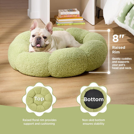 WOOFWAYZ Flower Dog Bed