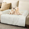 Luxurious Dog Couch Bed, Washable Calming Dog Couch Cover, Removable Couch Protector for Dogs, Waterproof Sofa Bed, Pet Bed Mats for Couch, Pet Couch Covers for Sofa(White, L)