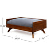 Doran Medium Dark Oak Wood Bed