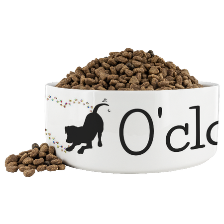 It's Dog O'clock Pet Bowl
