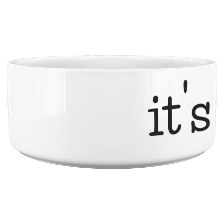 It's Dog O'clock Pet Bowl